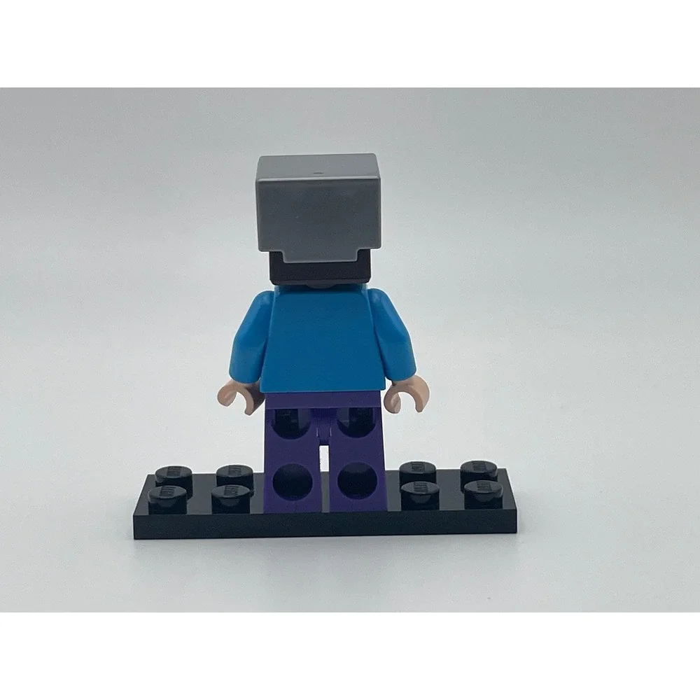 LEGO Minecraft Steve Minifigure with Silver Helmet 21113 21114